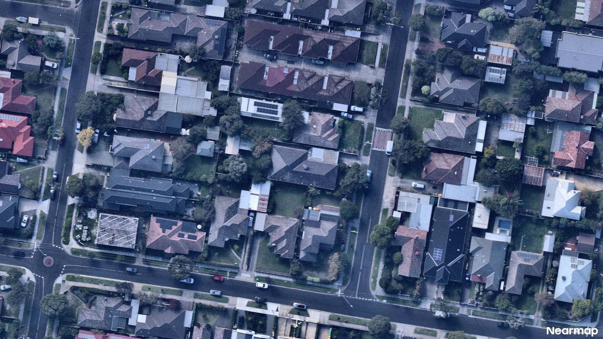 Vertical aerial view
