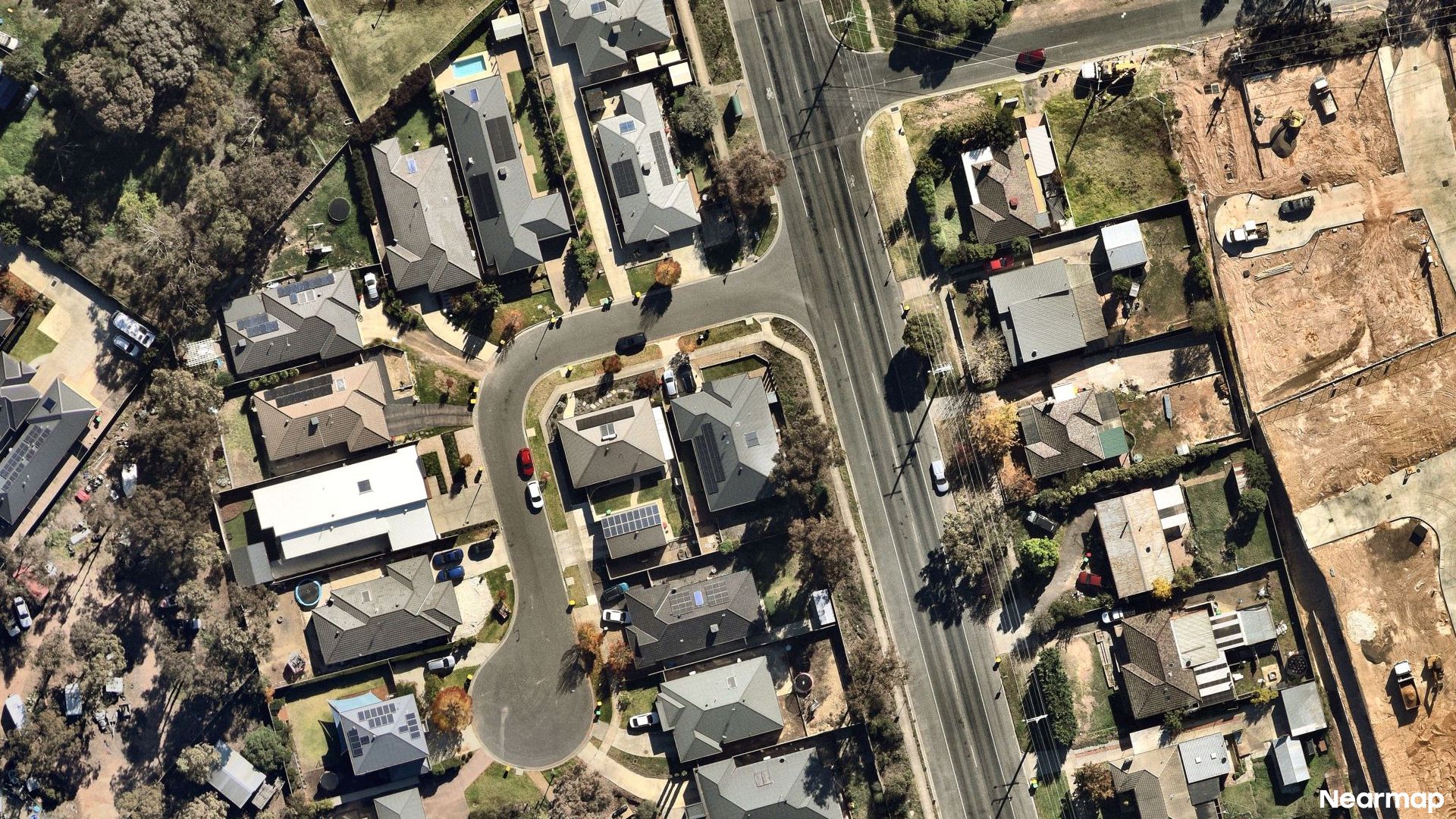 Vertical aerial view