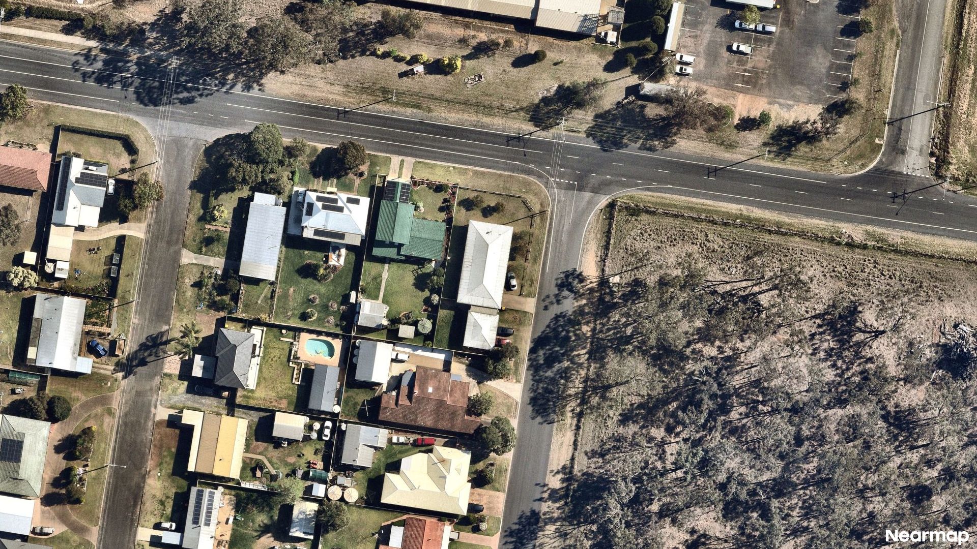Vertical aerial view