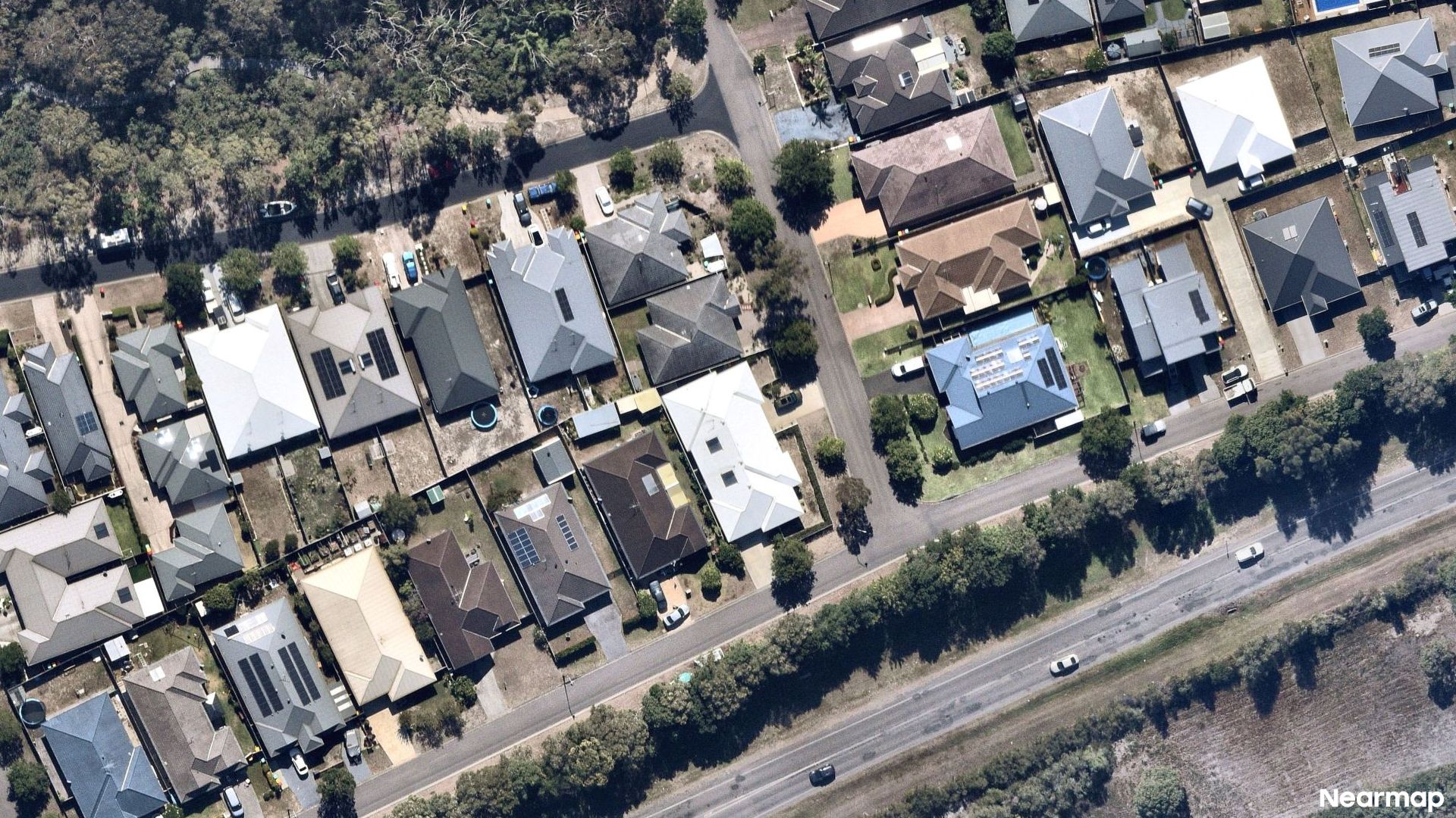 Vertical aerial view
