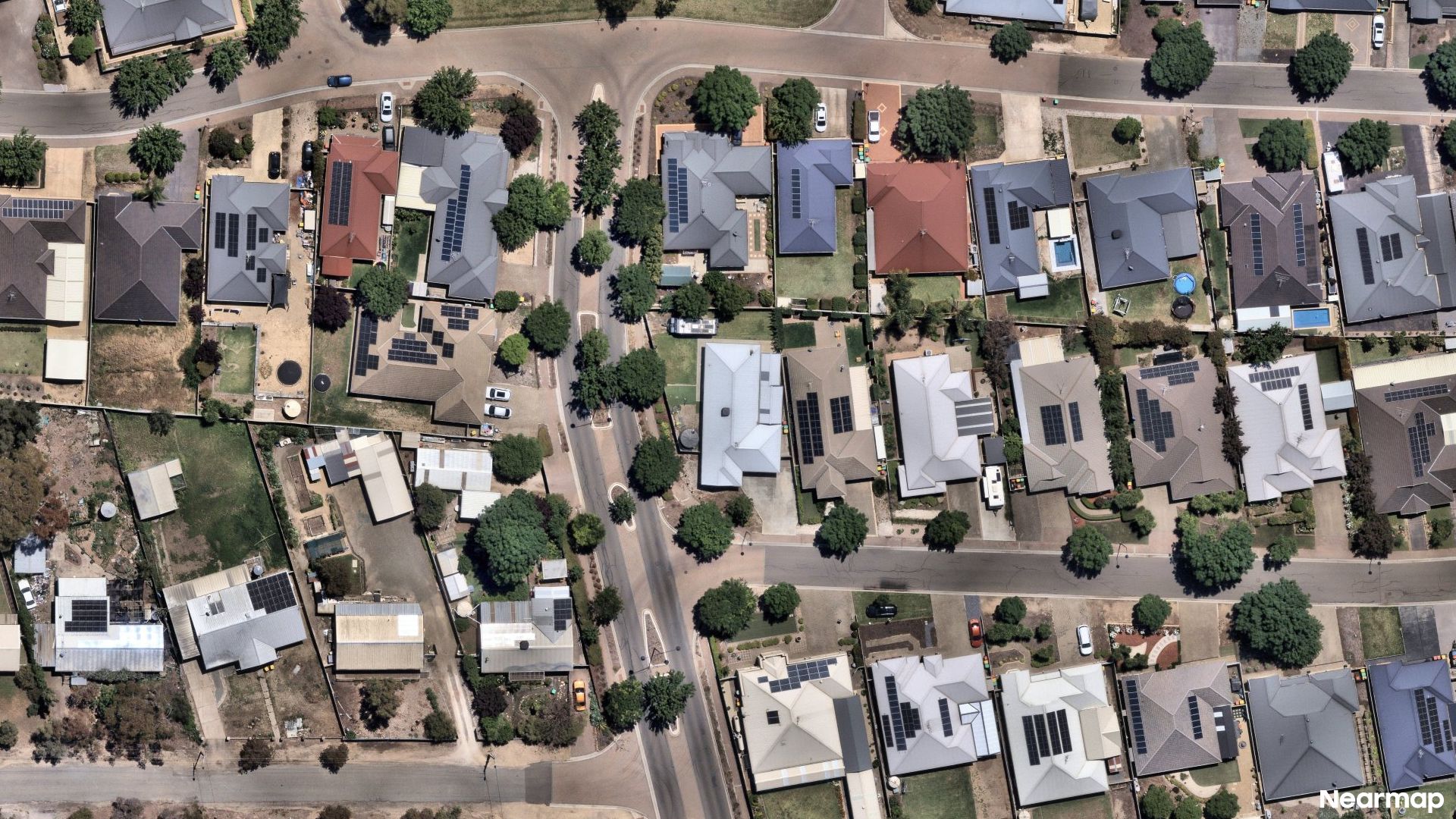Vertical aerial view