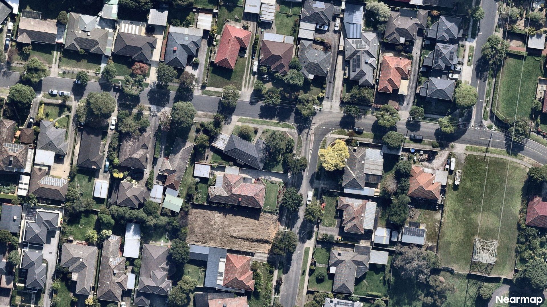 Vertical aerial view