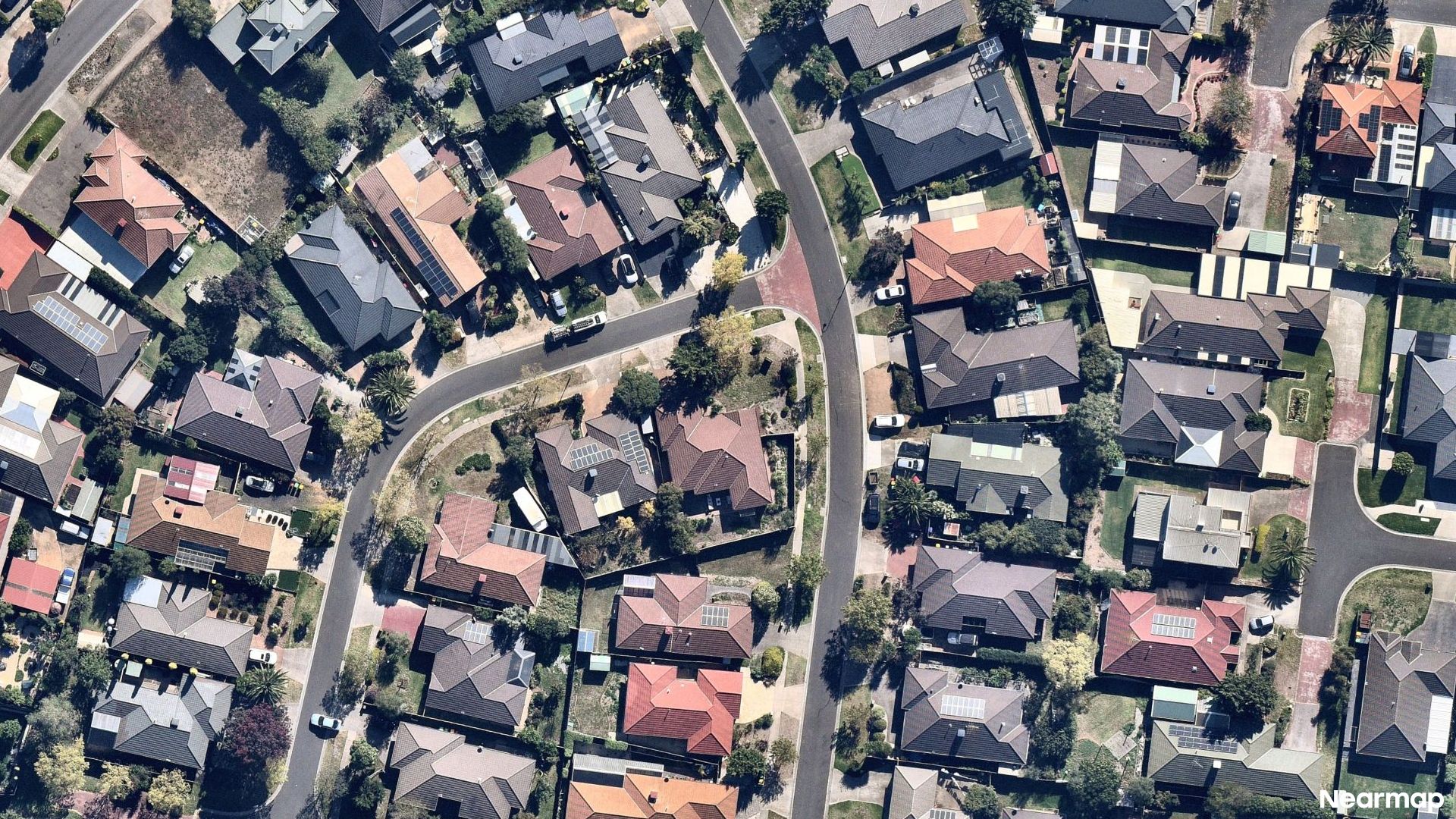 Vertical aerial view
