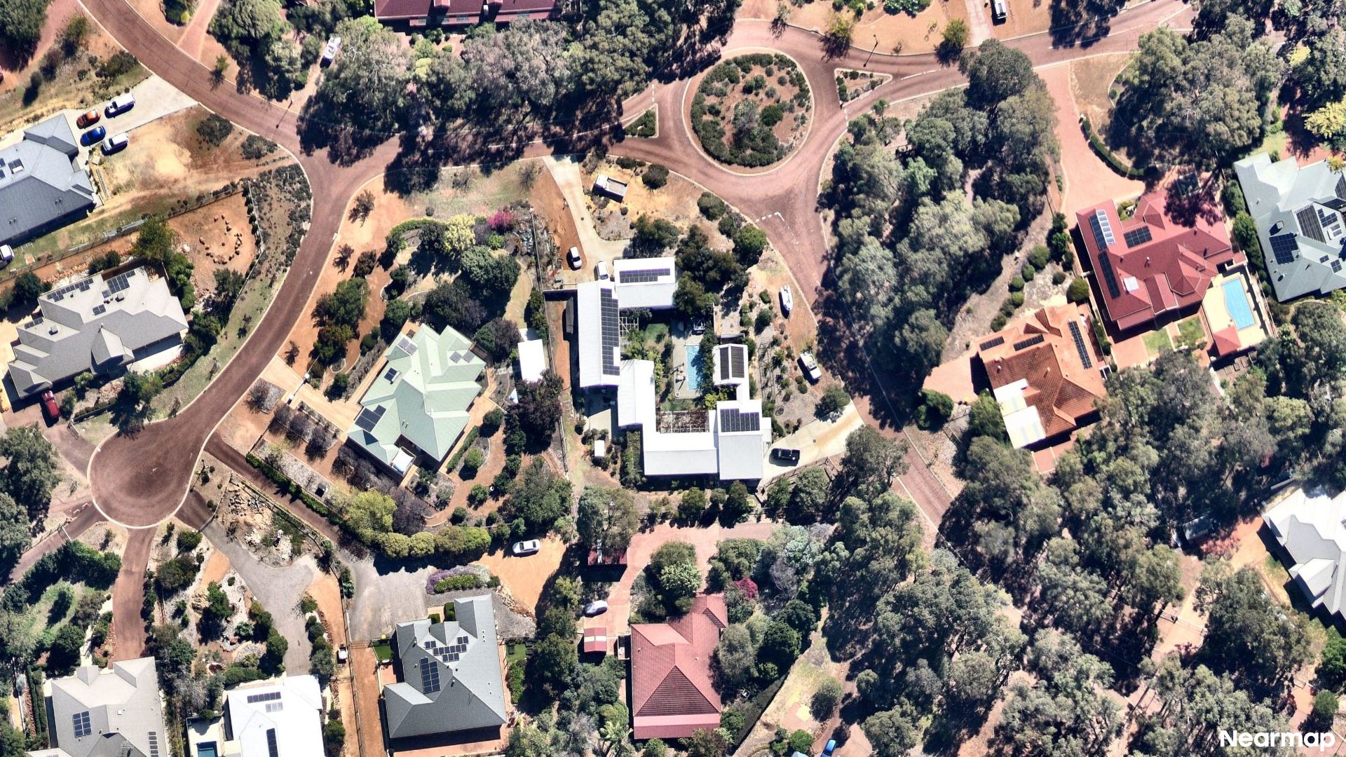 Vertical aerial view