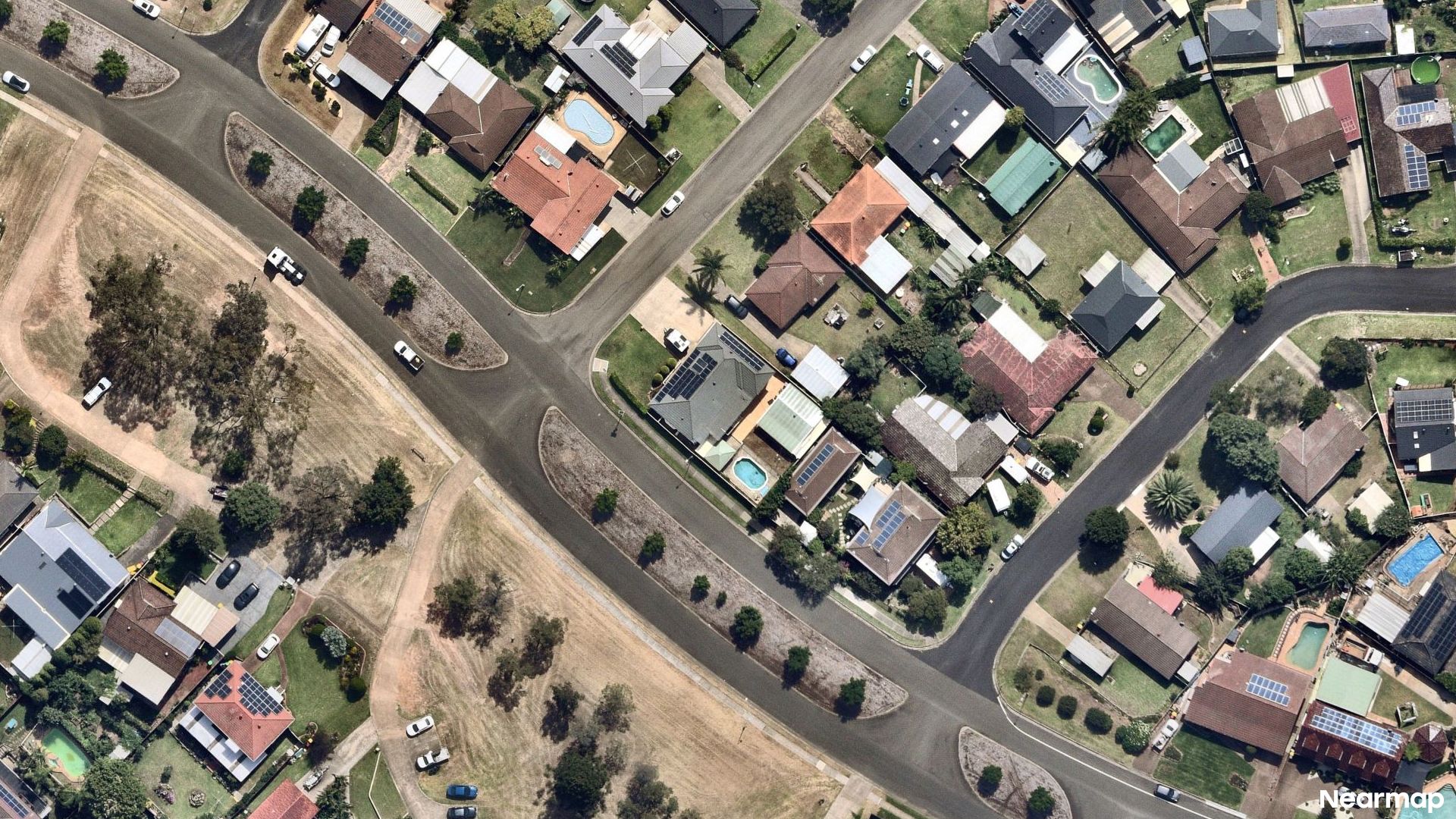 Vertical aerial view