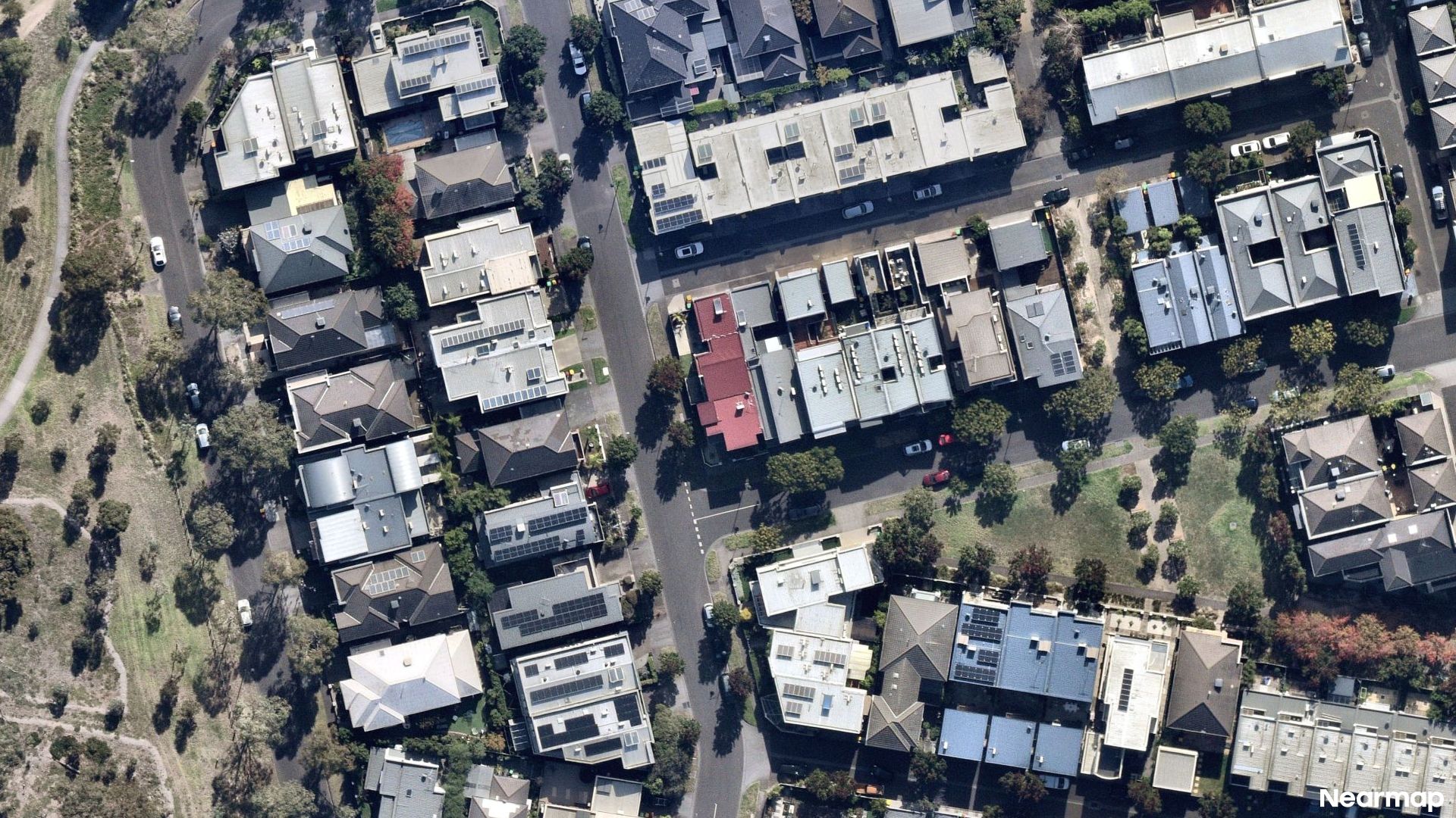 Vertical aerial view