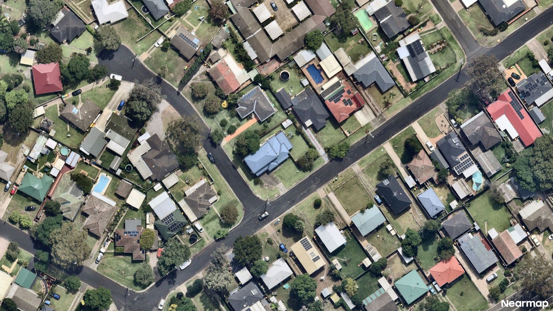 Vertical aerial view
