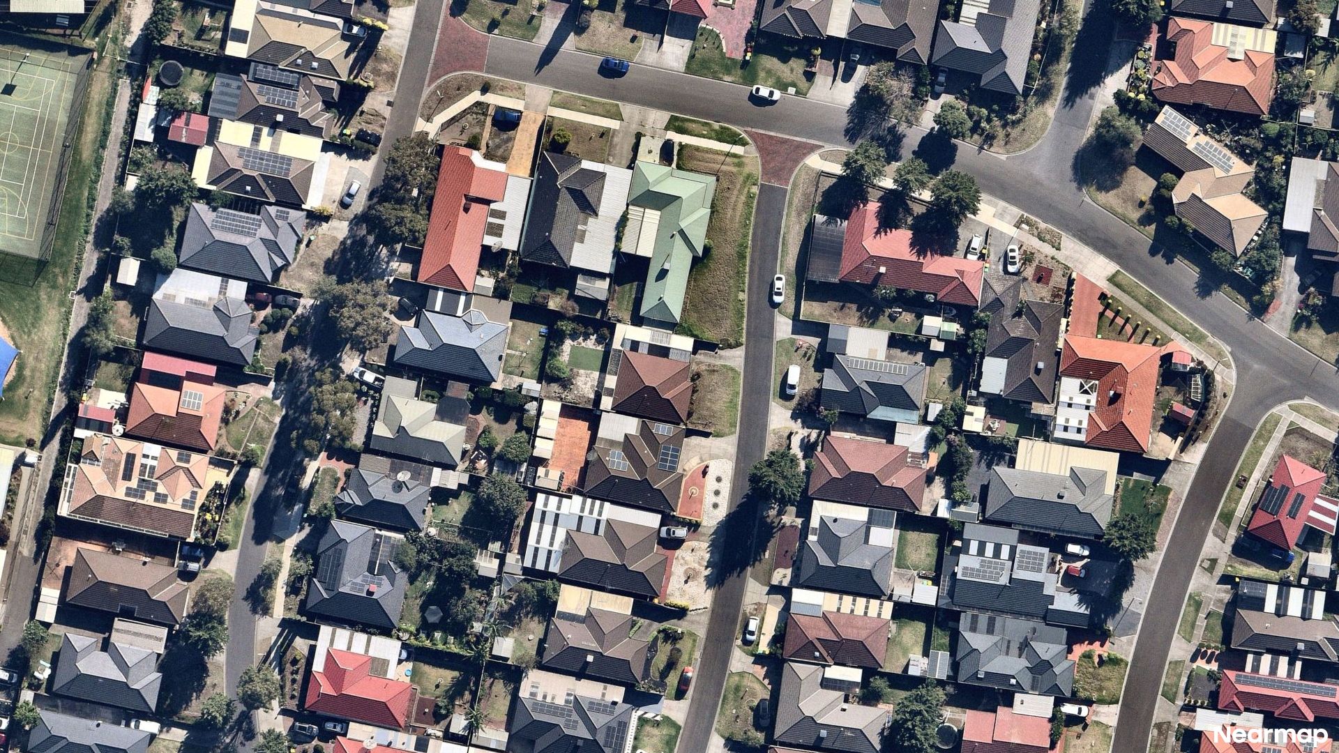 Vertical aerial view