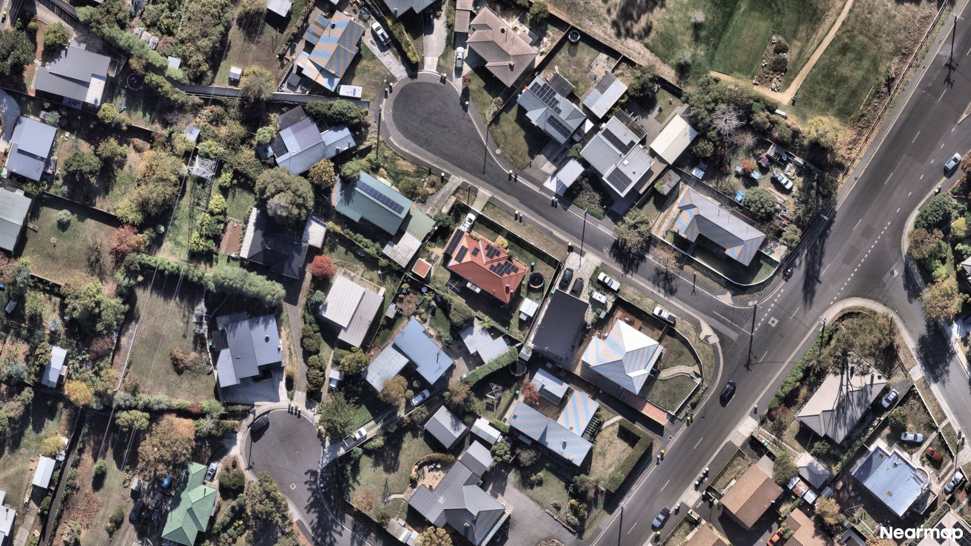 Vertical aerial view