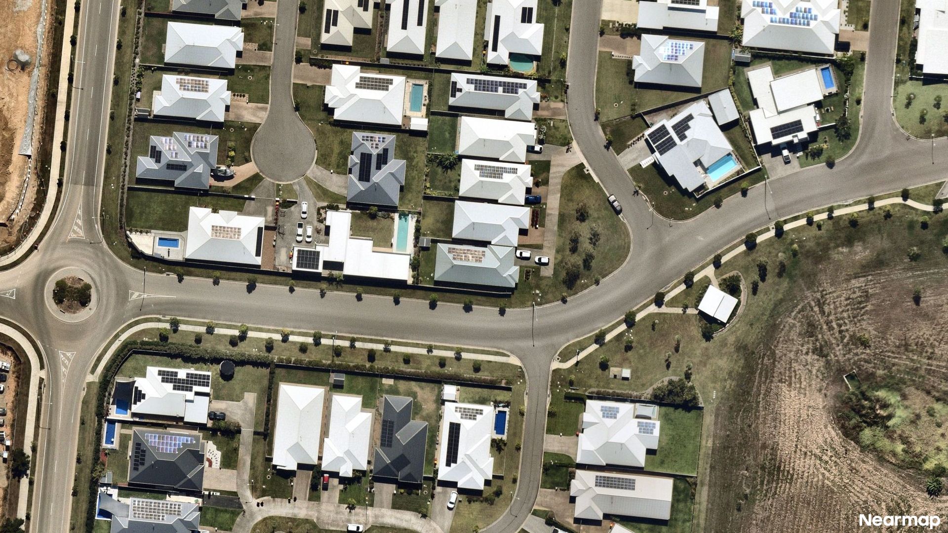 Vertical aerial view