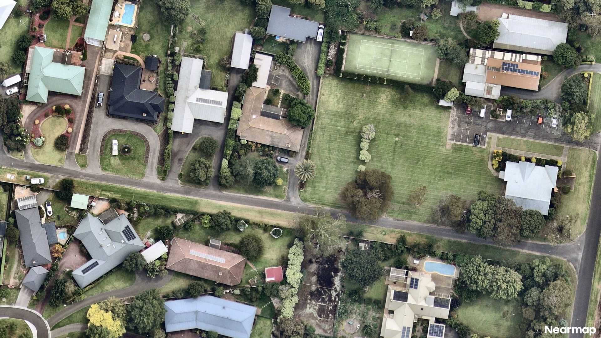 Vertical aerial view