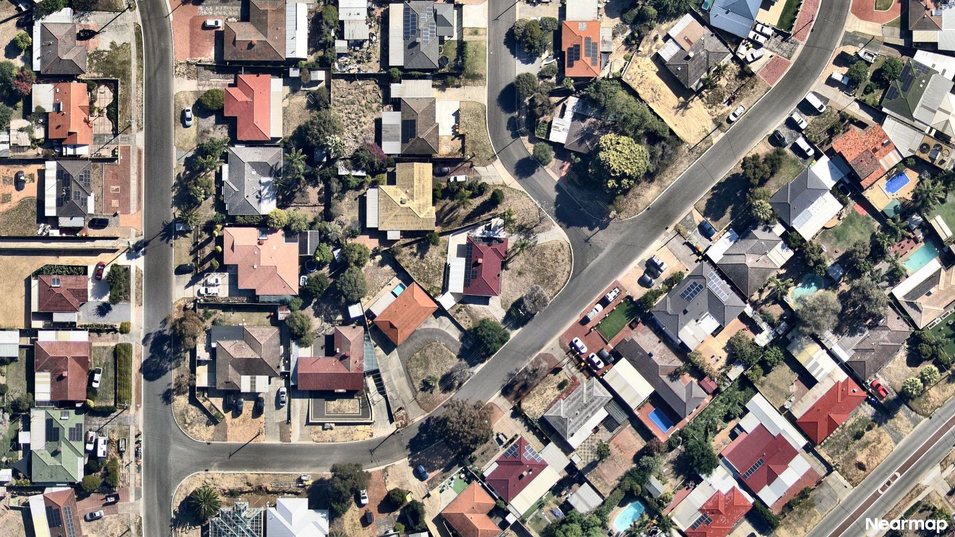 Vertical aerial view