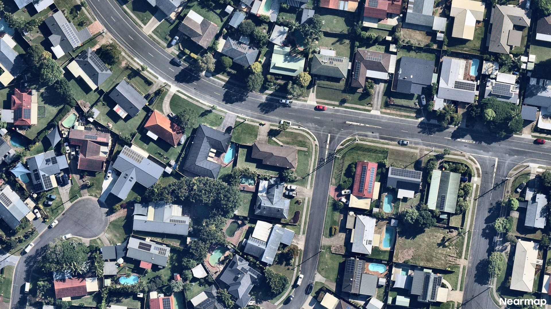 Vertical aerial view