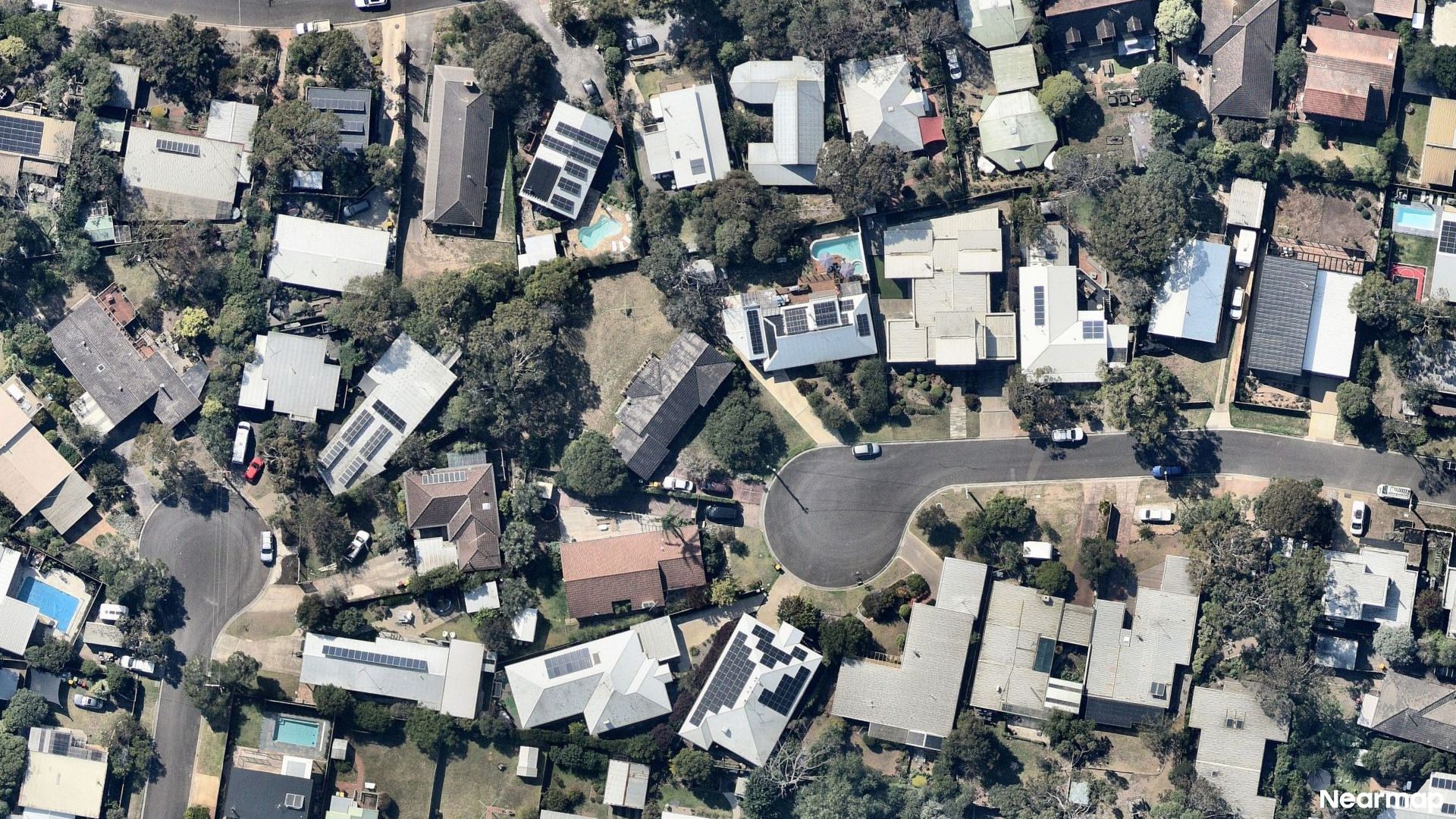 Vertical aerial view