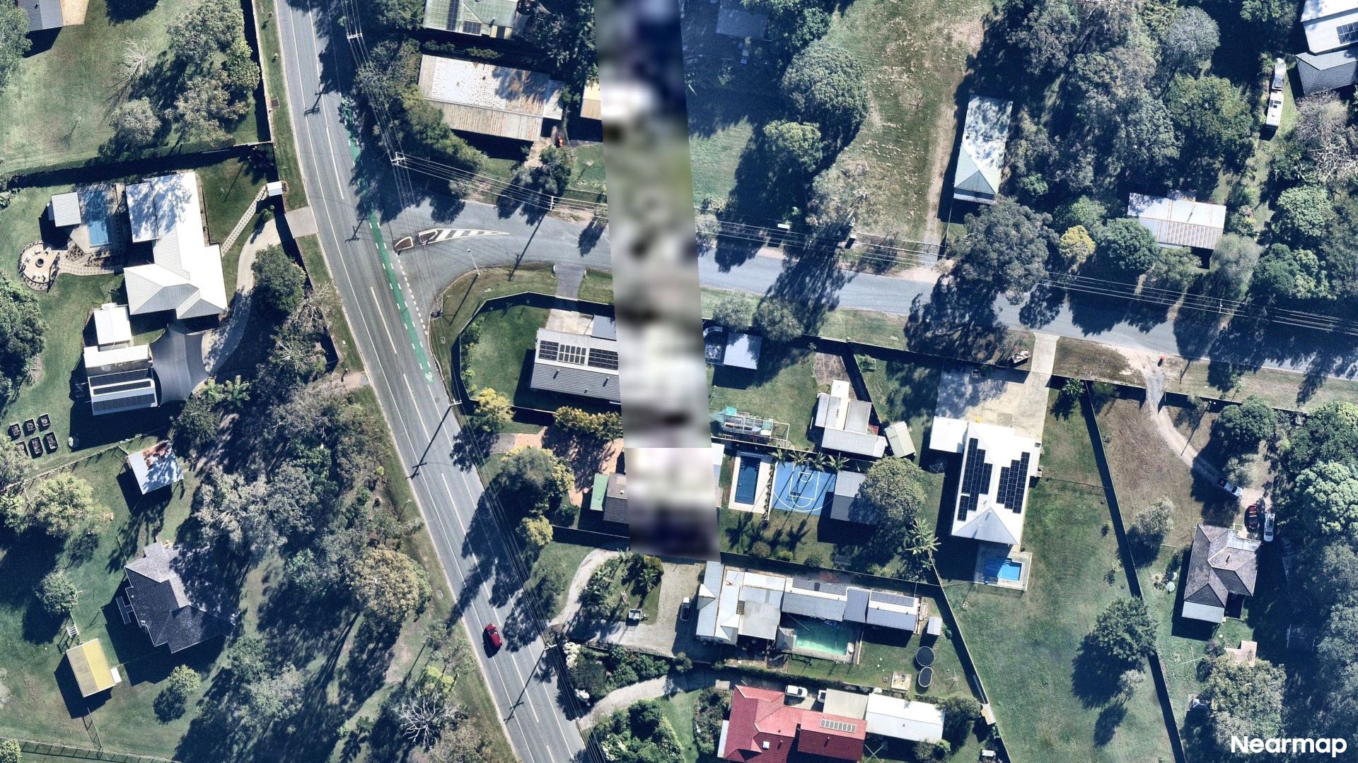 Vertical aerial view