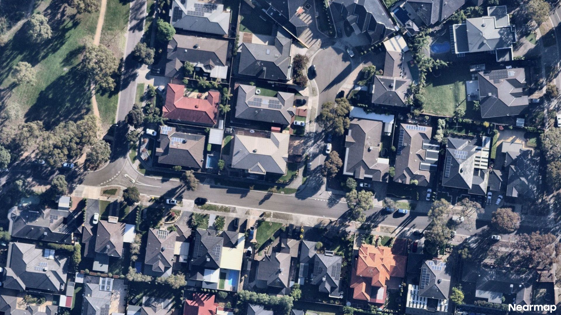 Vertical aerial view