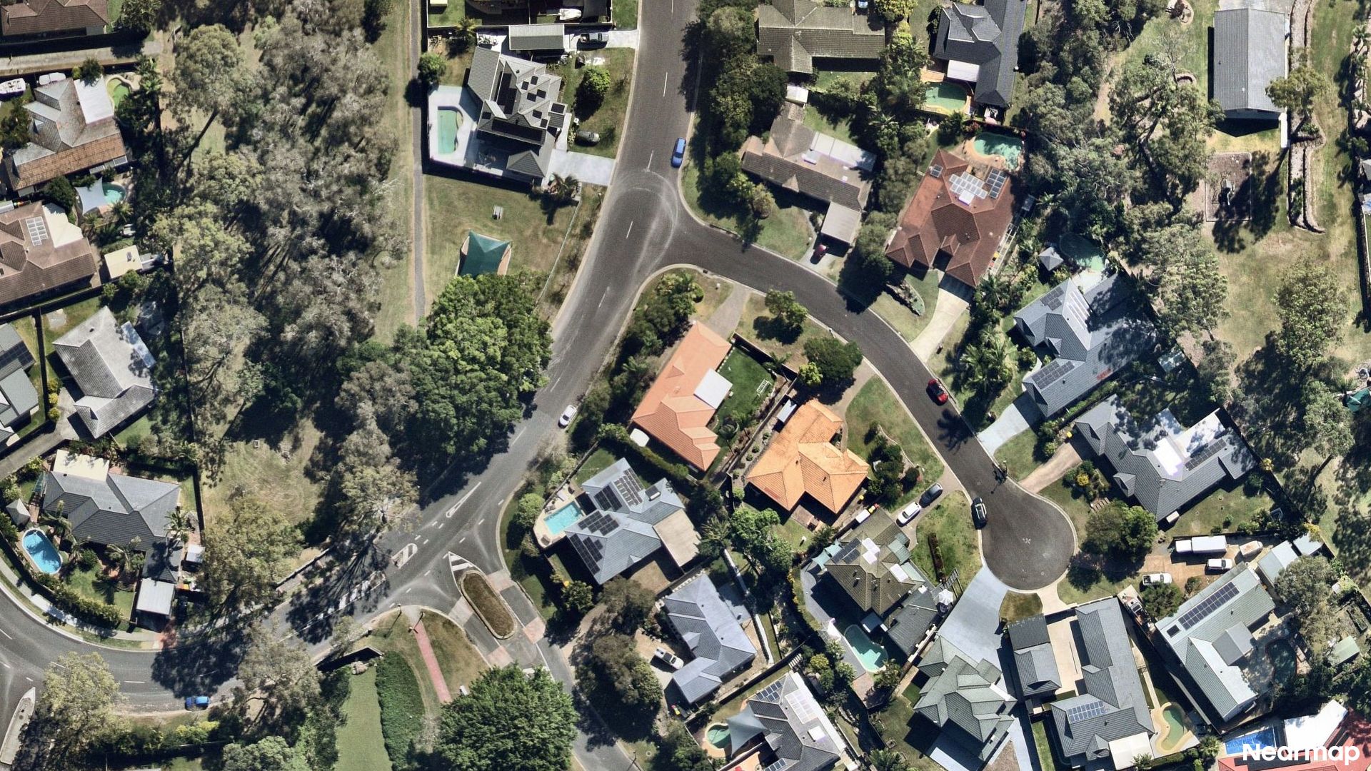 Vertical aerial view