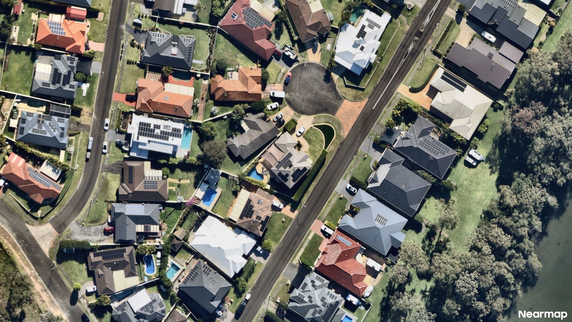 Vertical aerial view