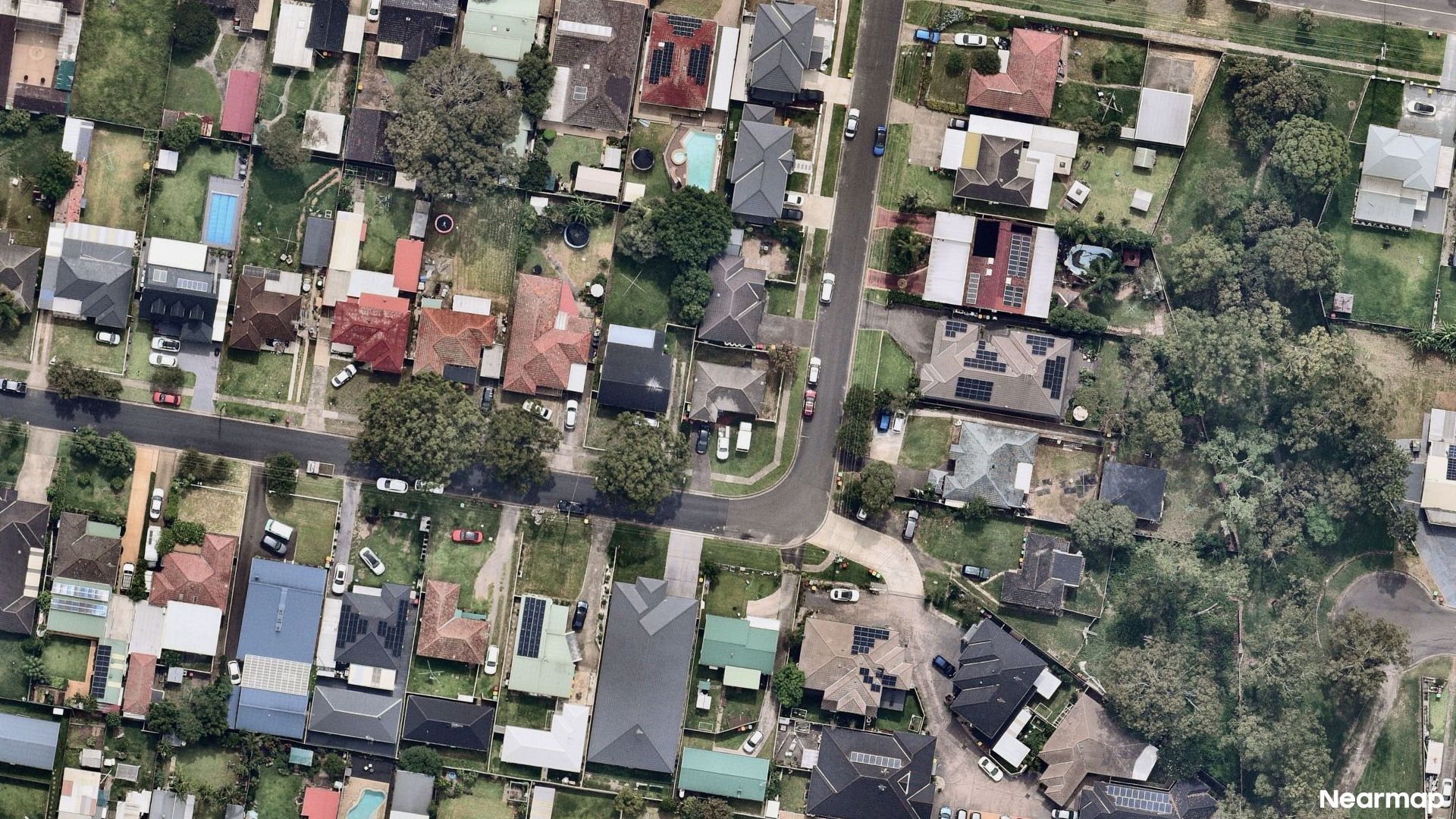 Vertical aerial view