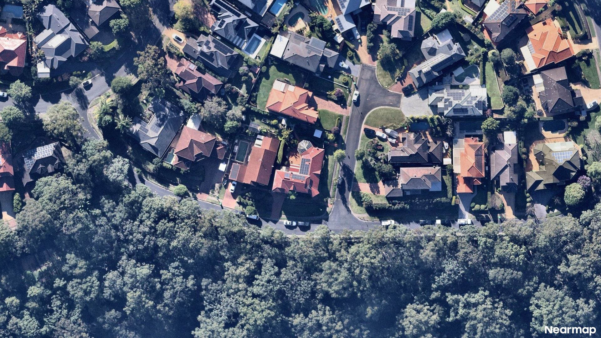 Vertical aerial view