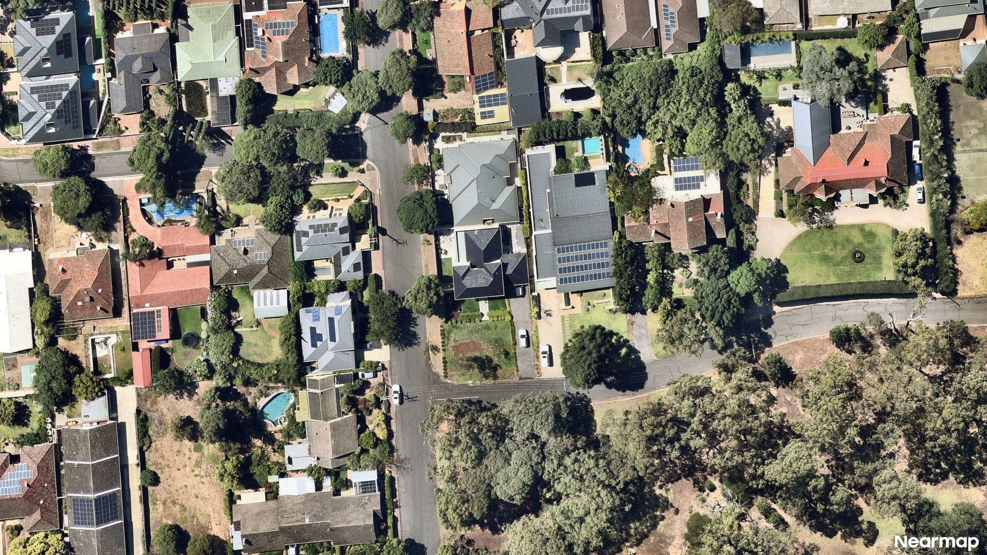 Vertical aerial view