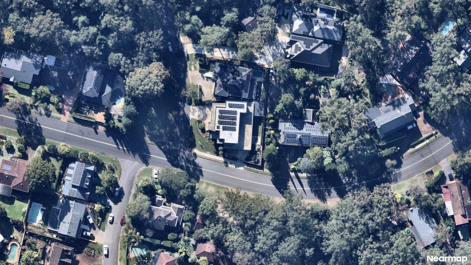 Vertical aerial view