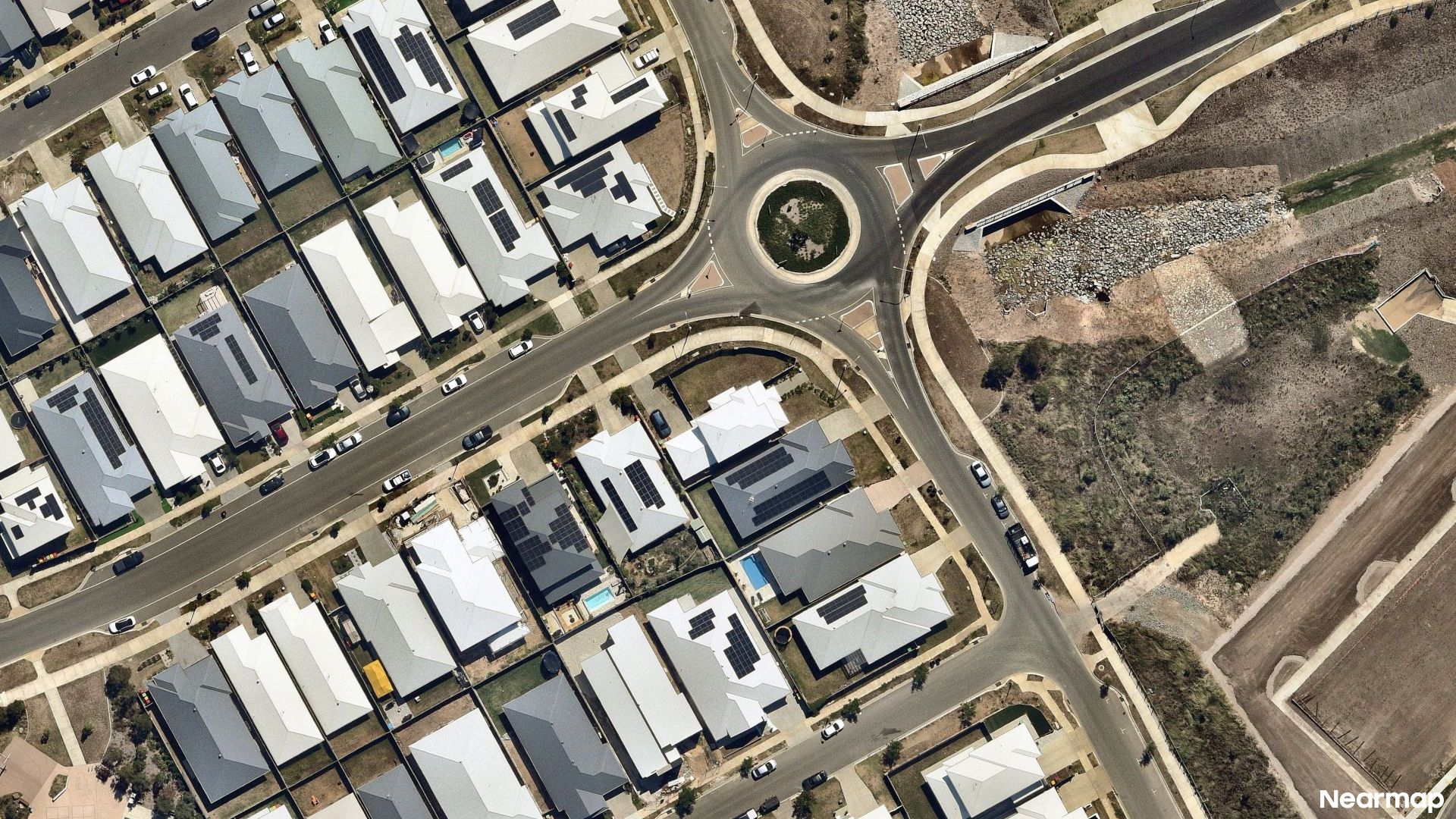 Vertical aerial view