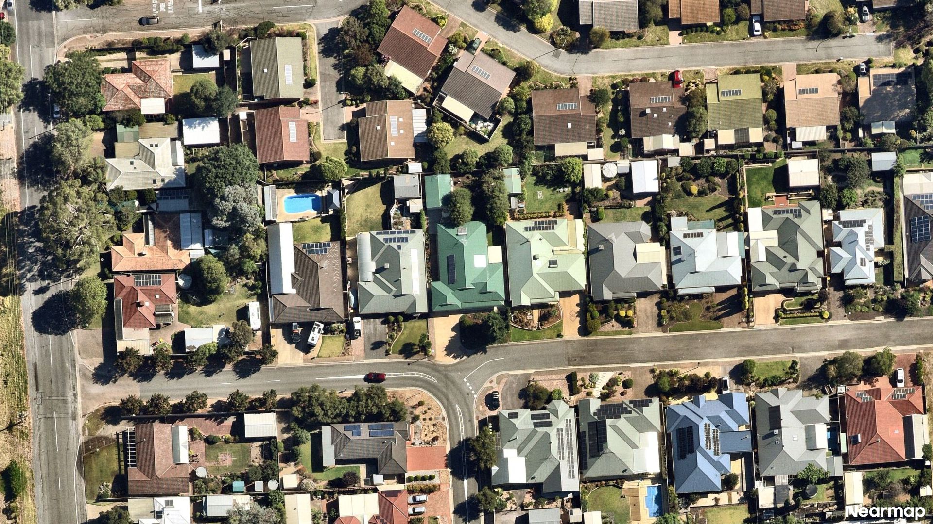 Vertical aerial view