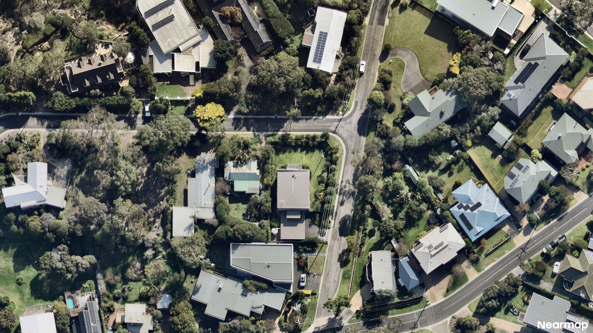 Vertical aerial view