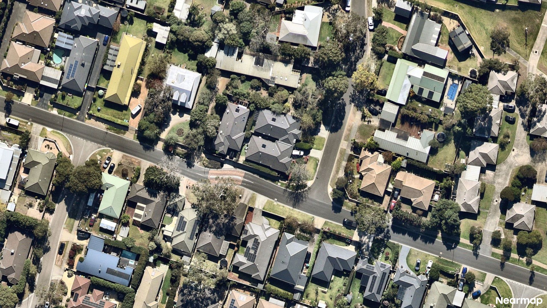 Vertical aerial view