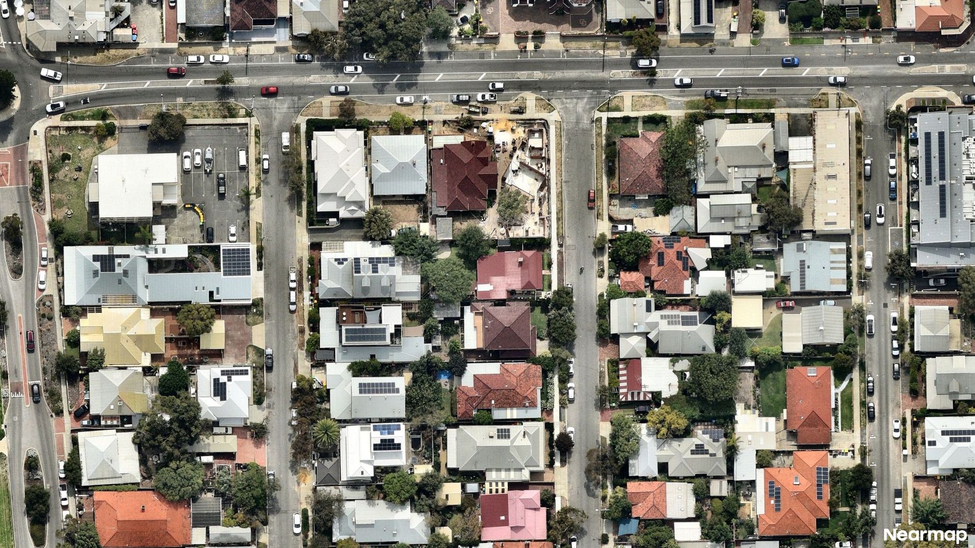 Vertical aerial view