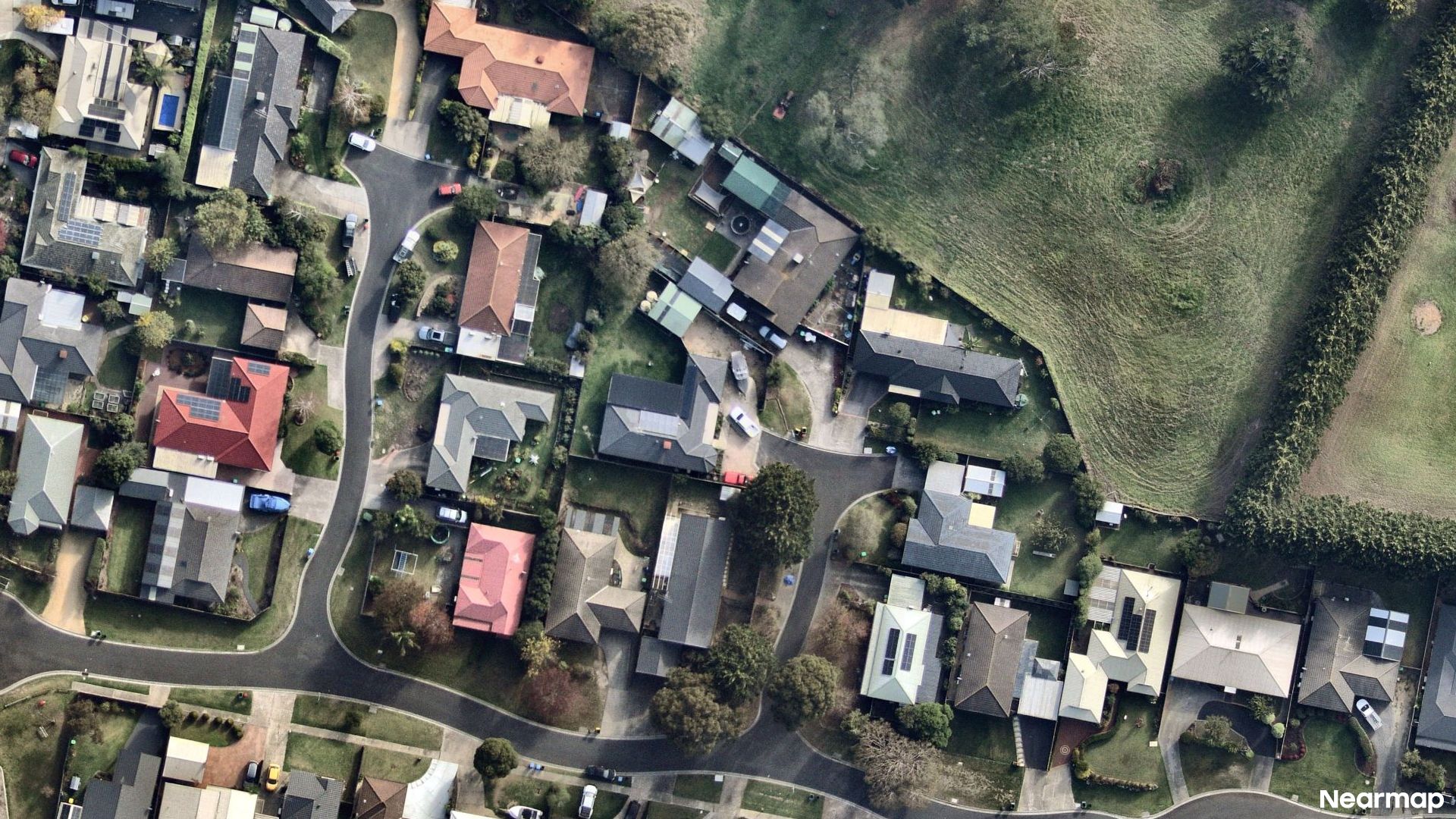 Vertical aerial view