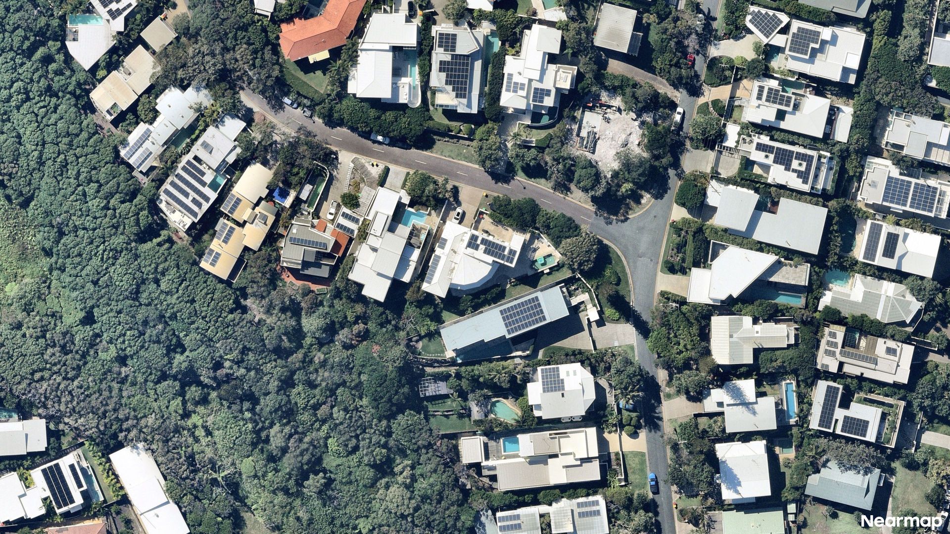 Vertical aerial view