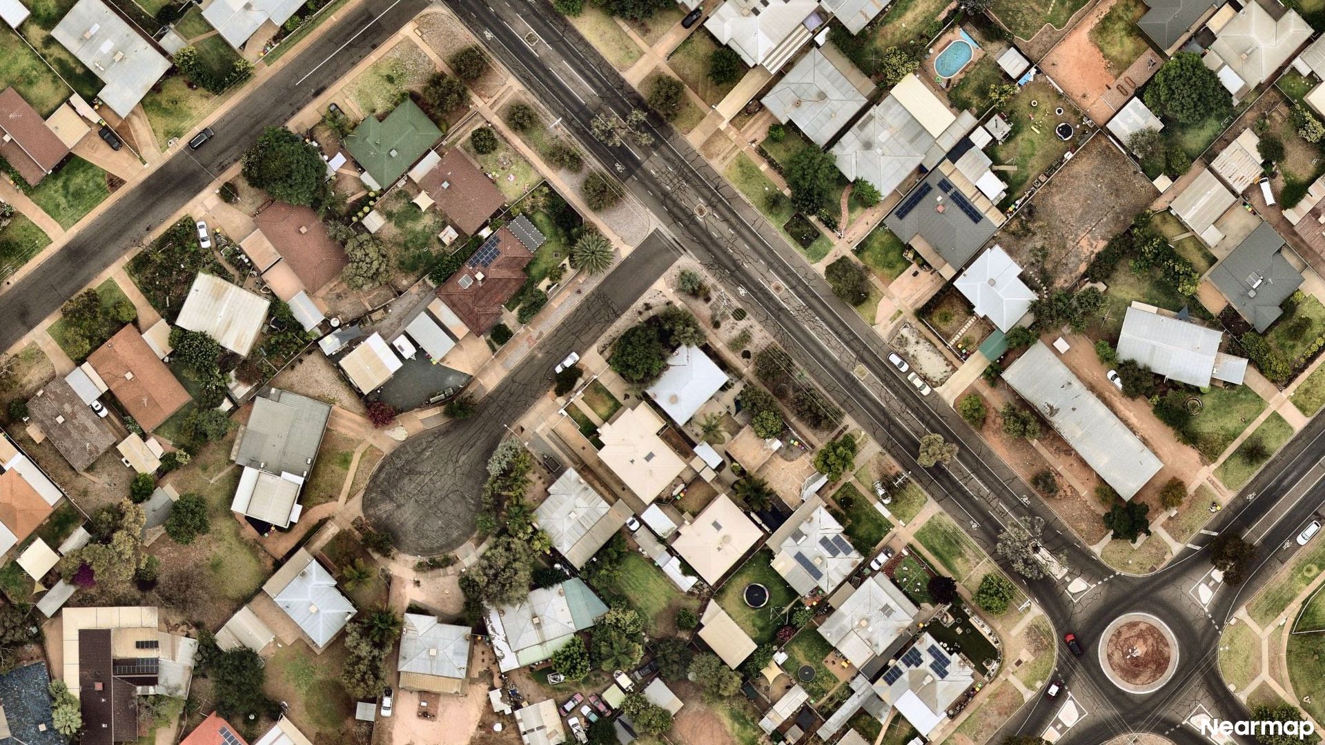 Vertical aerial view