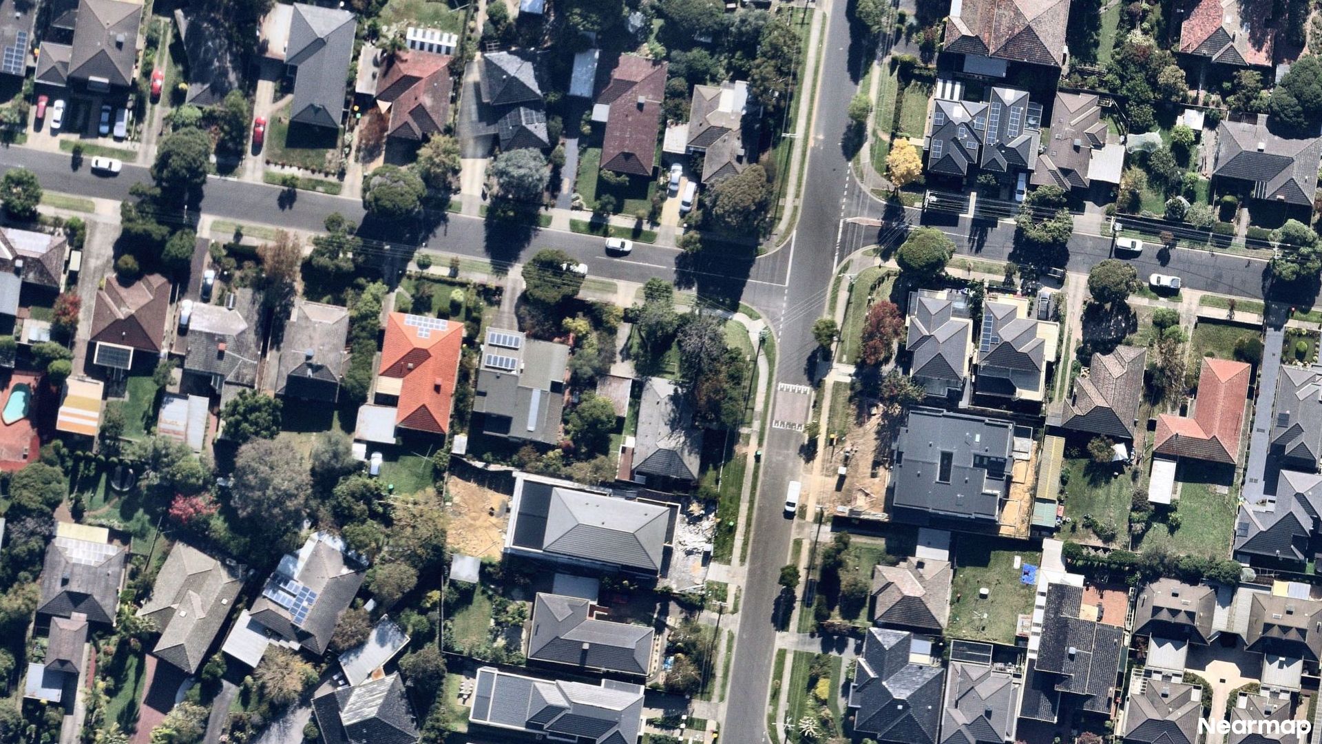 Vertical aerial view