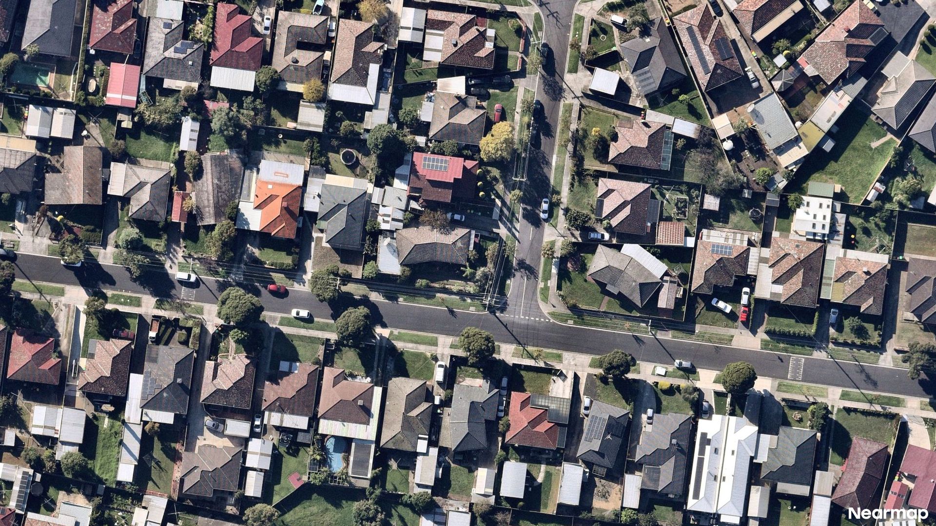 Vertical aerial view