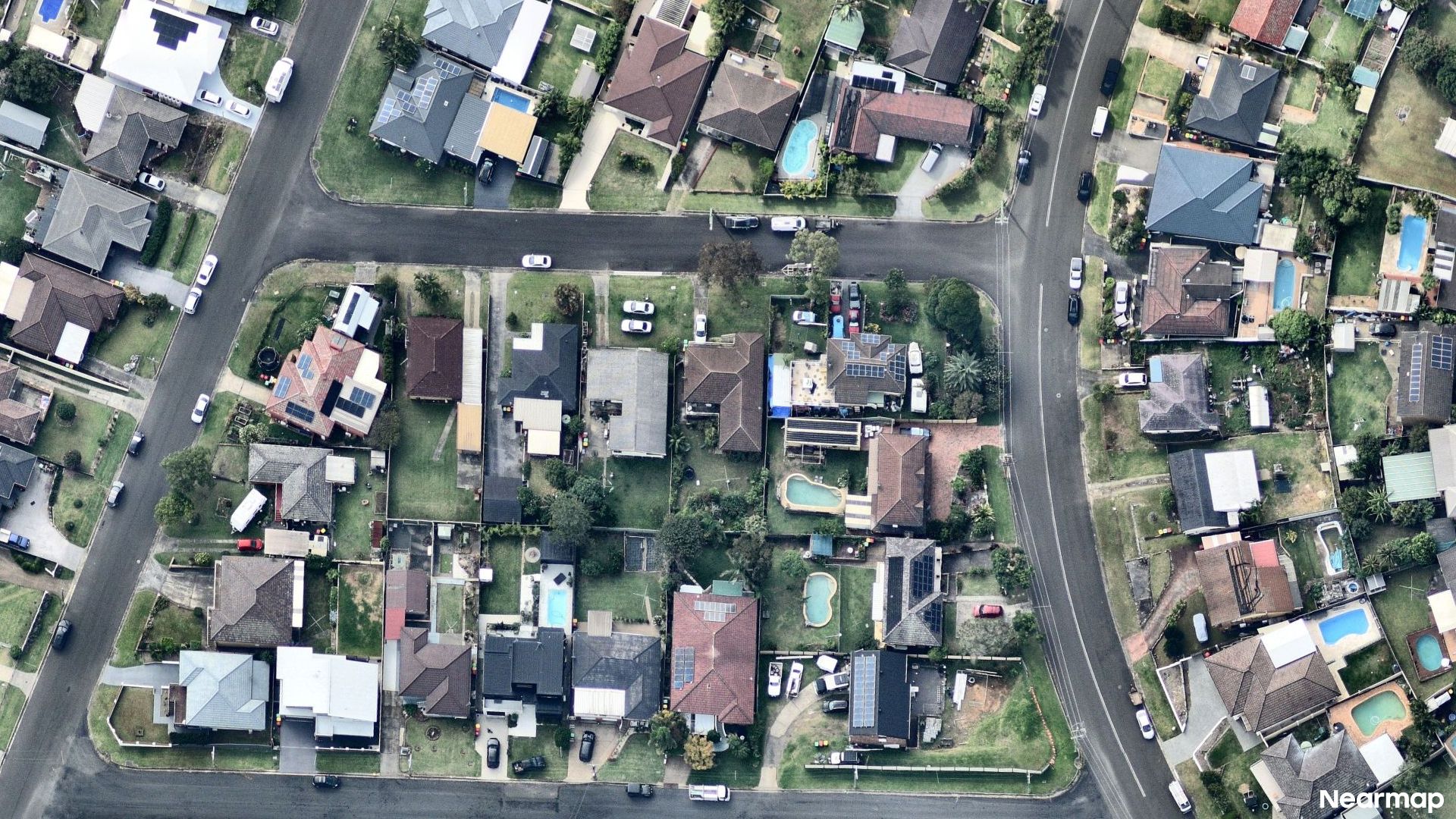 Vertical aerial view