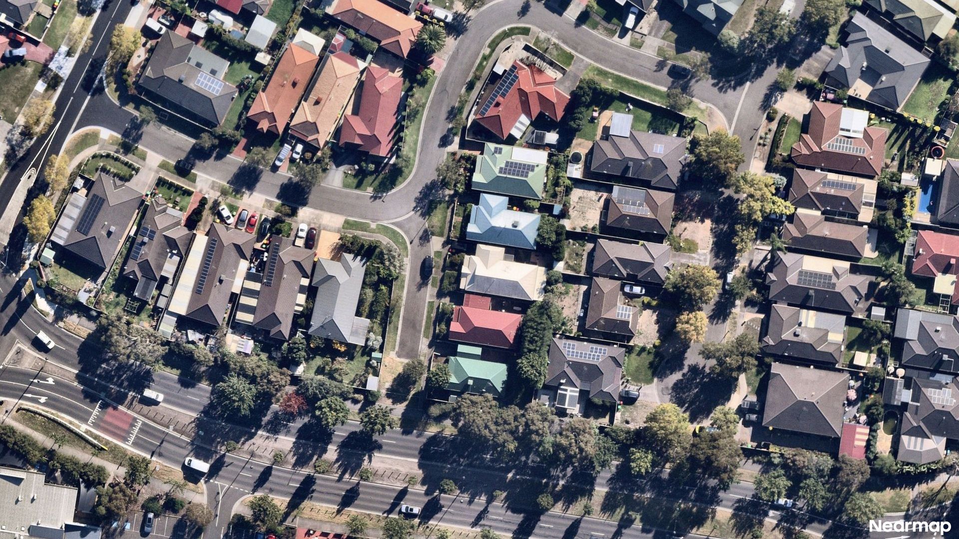 Vertical aerial view