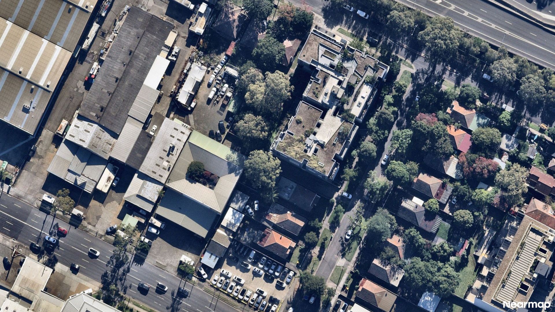 Vertical aerial view