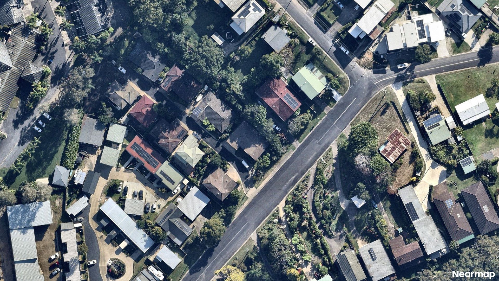 Vertical aerial view