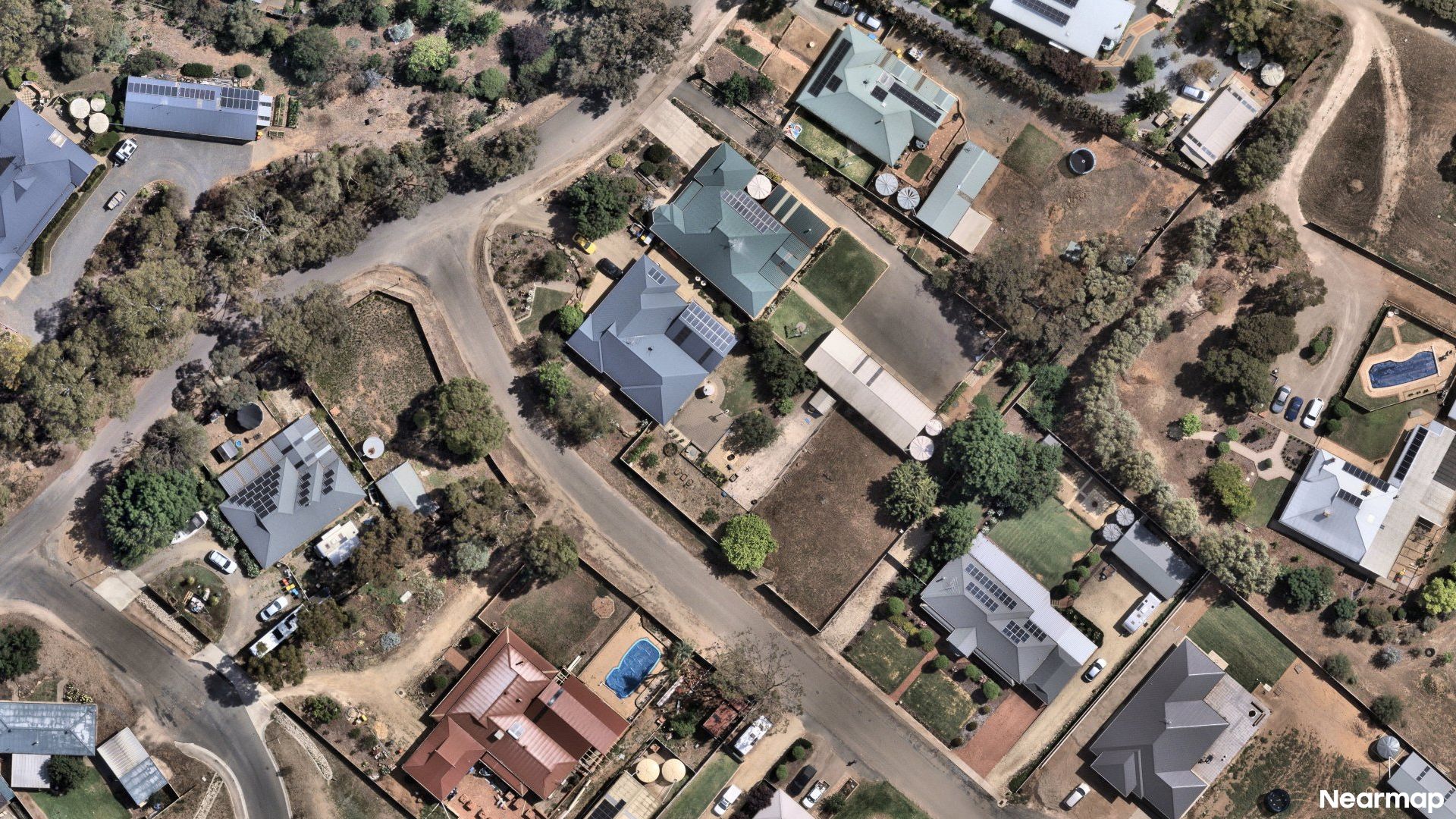 Vertical aerial view