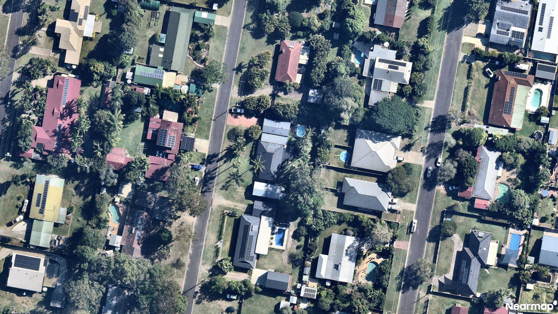 Vertical aerial view
