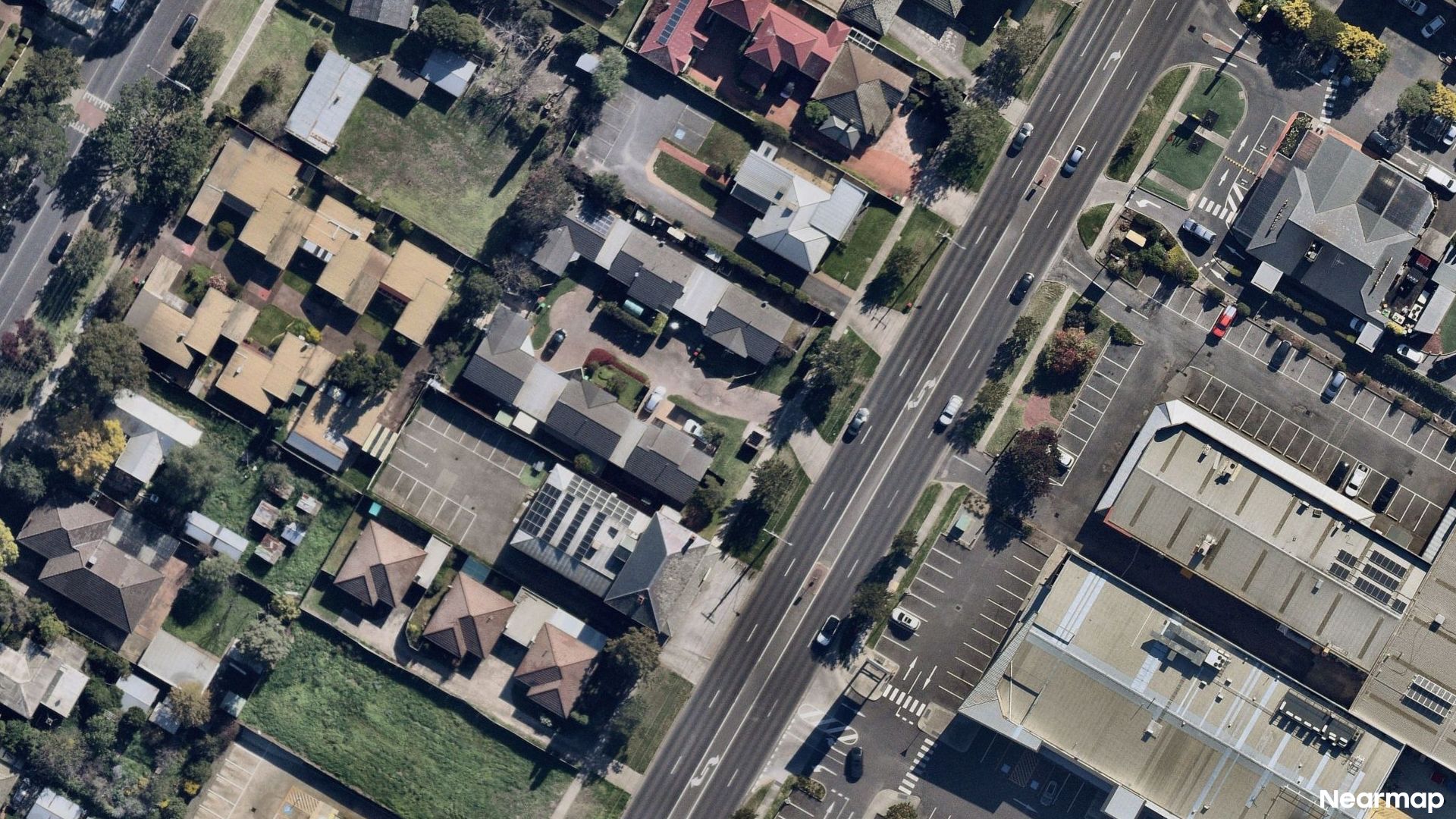 Vertical aerial view