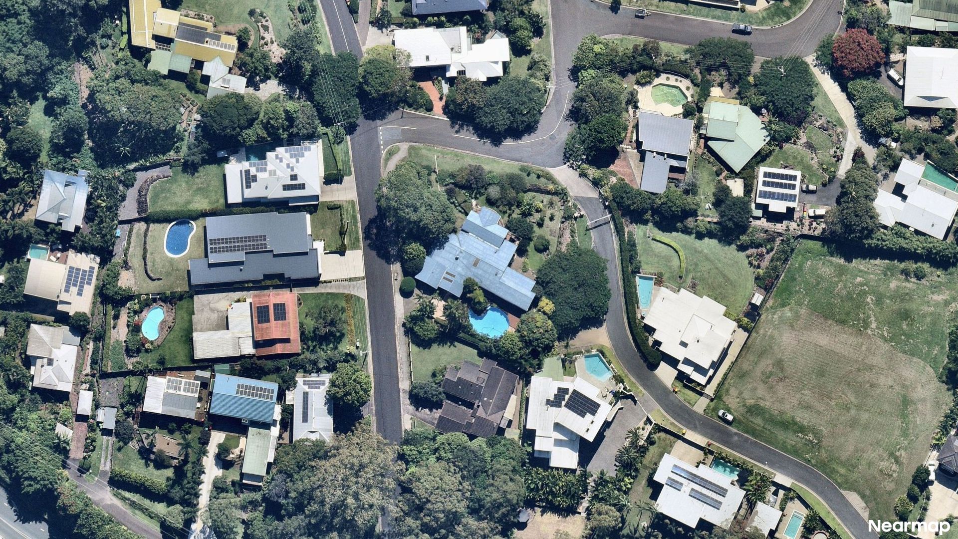 Vertical aerial view