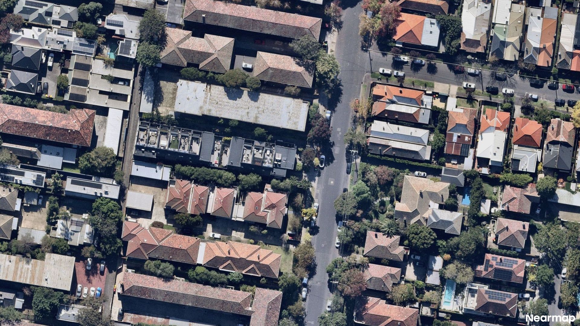 Vertical aerial view
