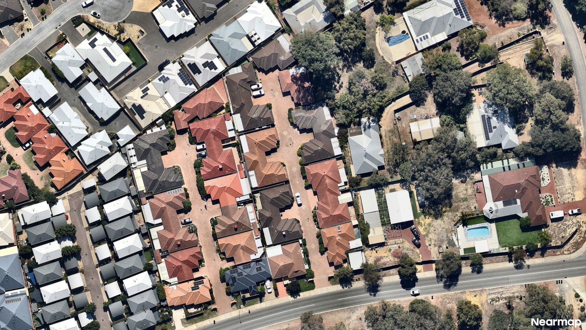 Vertical aerial view