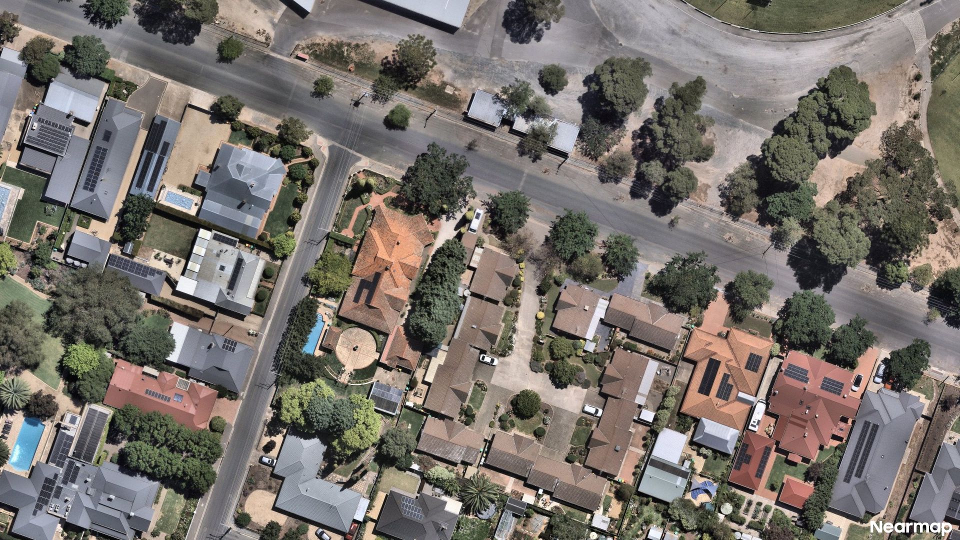 Vertical aerial view