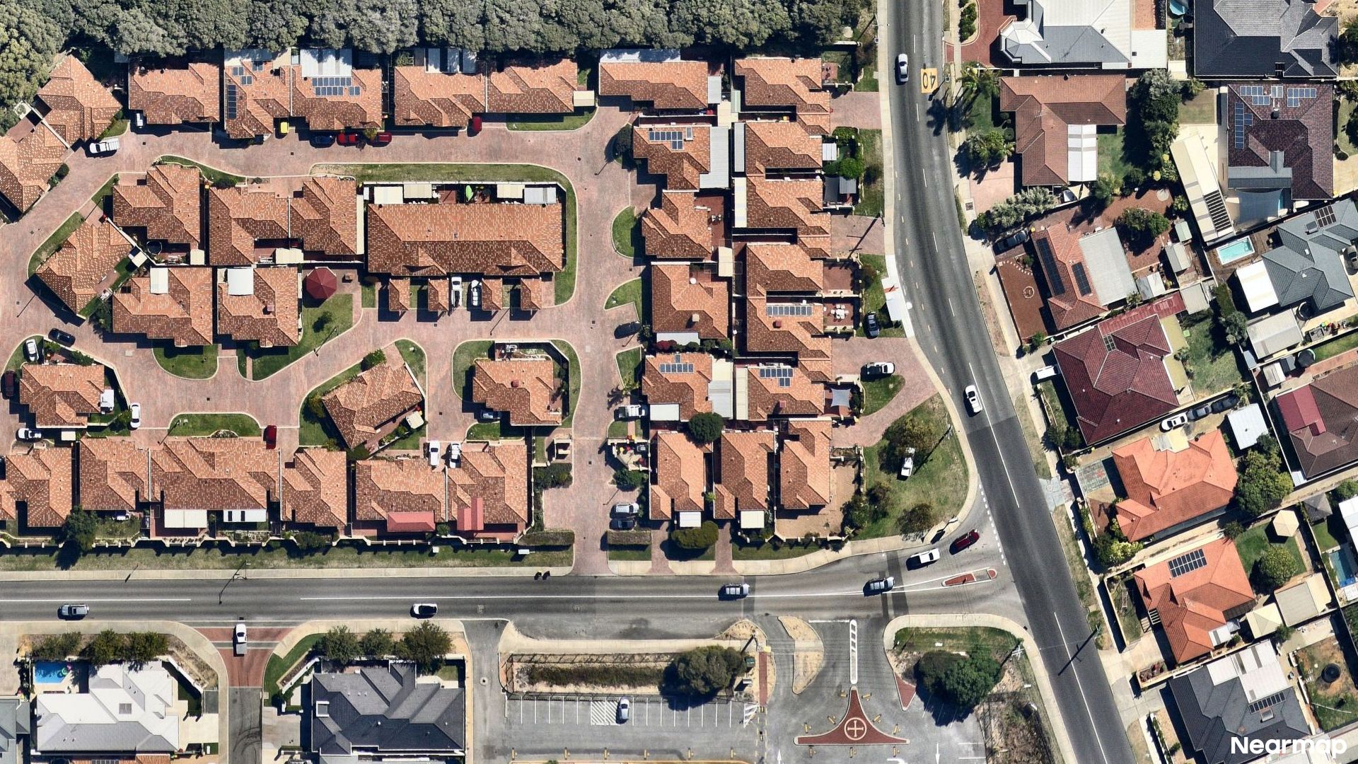 Vertical aerial view