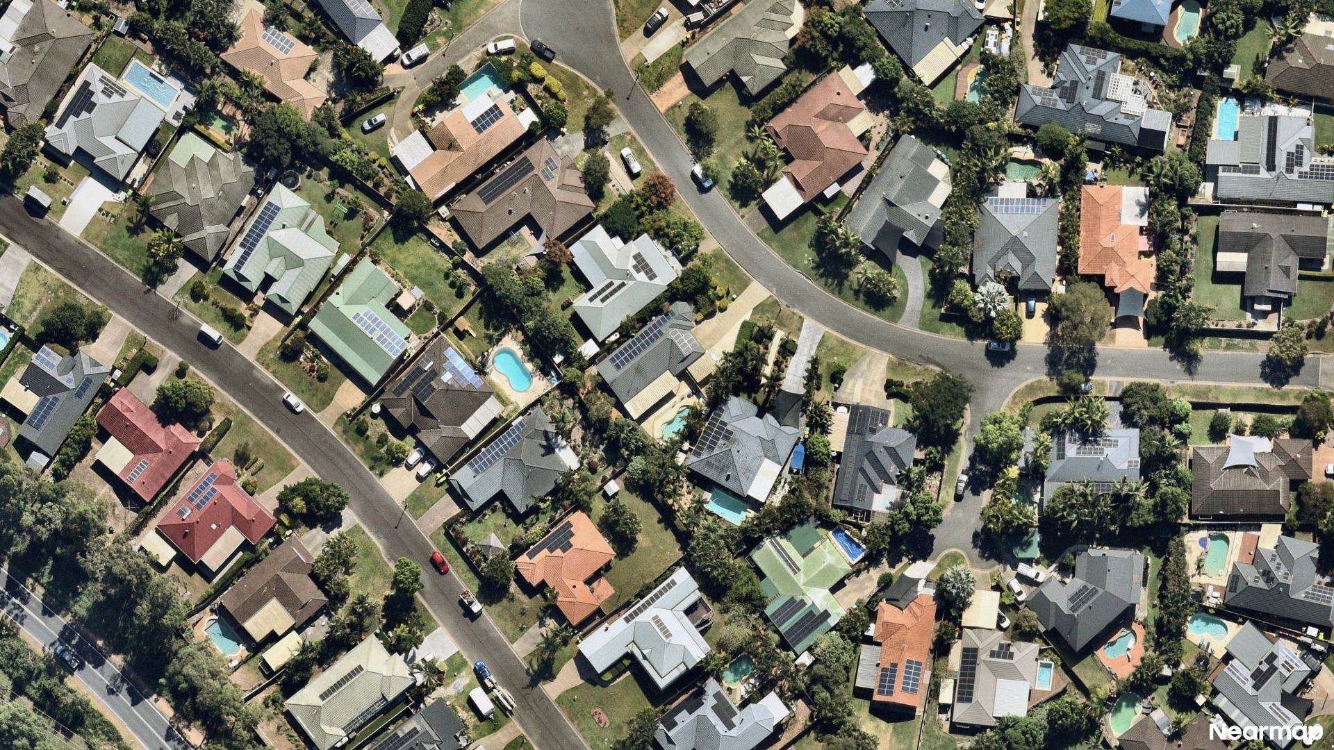 Vertical aerial view