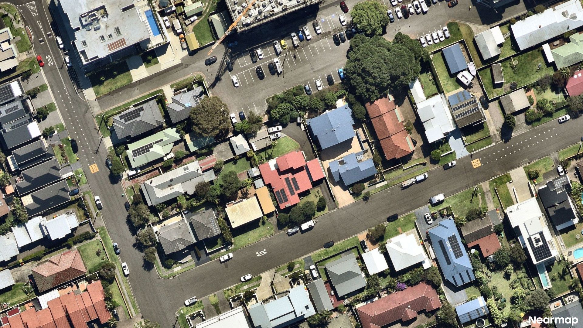 Vertical aerial view